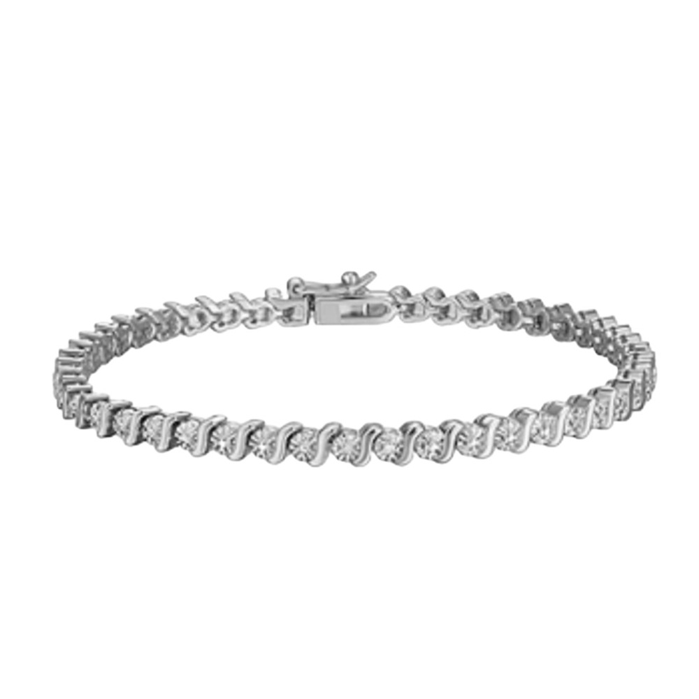 Timeless Women’s Genuine Natural Diamond 7.25 Inch Tennis Bracelet